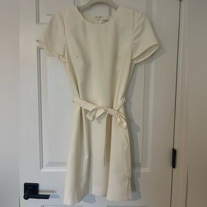J. Crew Cream Mini Dress with Belt